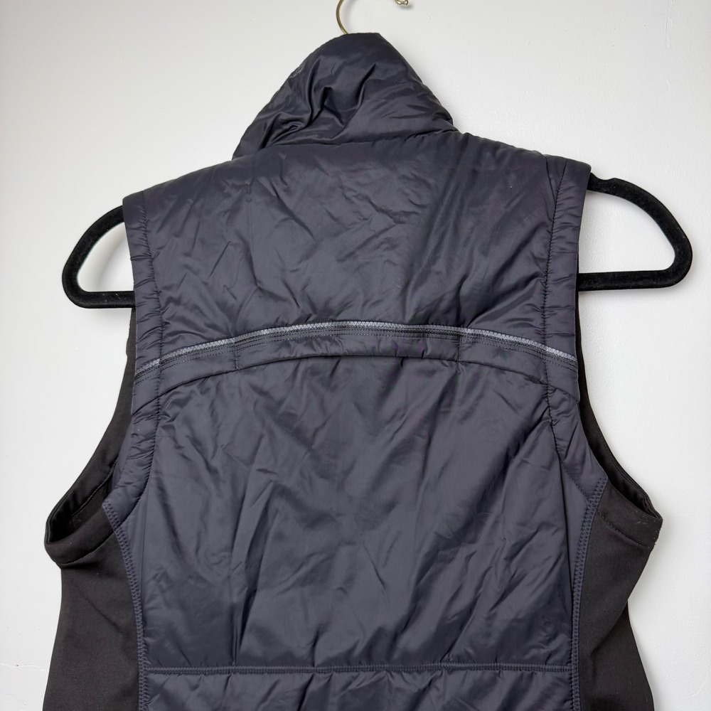 Athleta Black Zip Up Puffer Vest with Pockets Athleisure Sz S - Picture 10 of 10